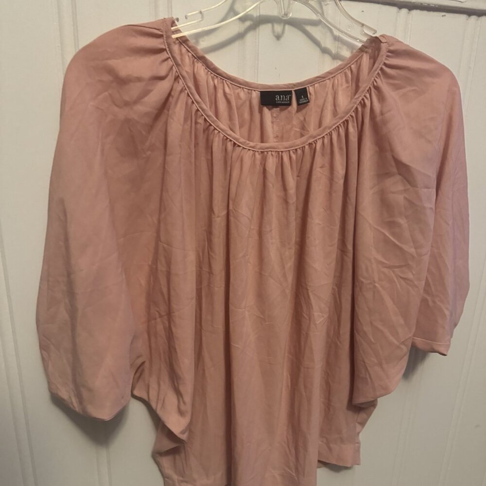 A.N.A. Pink Blouse - Size Small